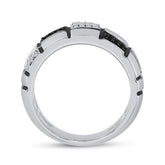 1/6CTW-DIA 1/20CT-SAPPHIRE BLACK DIAMOND RING